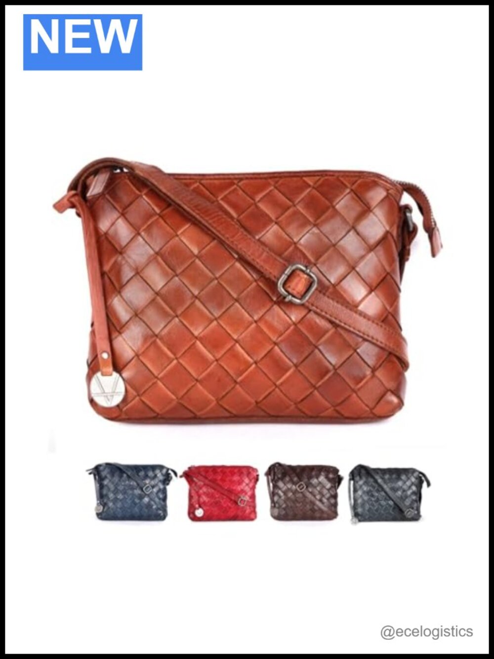 Genuine Leather Crossbody Sling Bag for Women, Casual